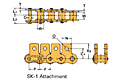 Single Pitch Conveyor Lambda Chain Attachment-SK-1