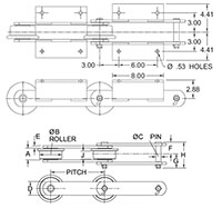 Roller-Conveyor-Chains---B1264R-CHAIN---K2-ATTACHMENT--WELDED-_2