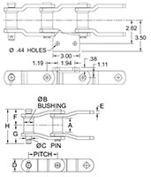 Welded-Steel---Mill-Chains_WHX-124-CHAIN---A2-ATTACHMENT_2