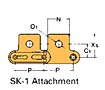 Double Pitch Conveyor Lambda Chain Attachment-SK-1