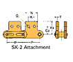 Double Pitch Conveyor Lambda Chain Attachment-SK-2