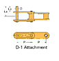 Double Pitch Conveyor Lambda Chain Attachment-D-1