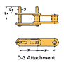 Double Pitch Conveyor Lambda Chain Attachment-D-3